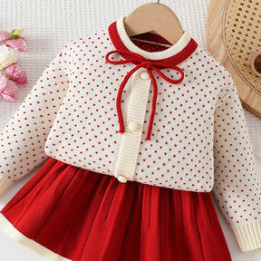 Set din doua piese Amne Rosu