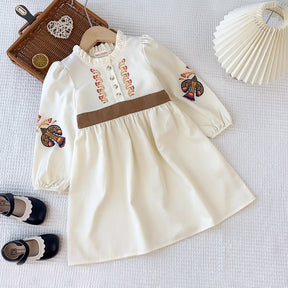 Rochie cu detalii Laviria Crem