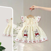 Rochie cu detalii Prada Crem