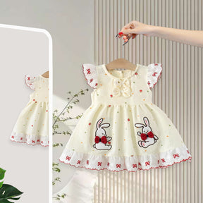 Rochie cu detalii Prada Crem
