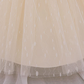 Rochie cu detalii Sabell Crem