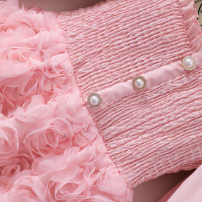 Rochie cu detalii Monsya Roz