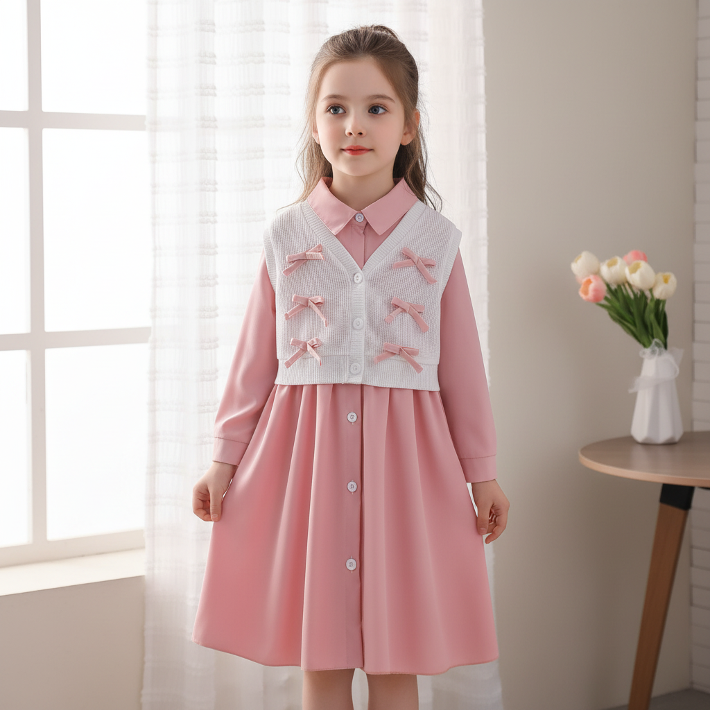 Rochie cu vesta Tonay Roz