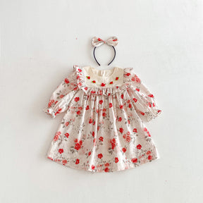 Rochie cu cordeluta Ikena Rosu