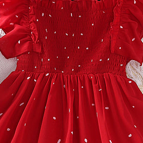 Rochie cu detali Rihane Rosu
