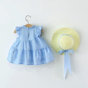 Rochie cu palarie Kayn Albastru