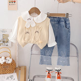 Set din trei piese Bluri Crem
