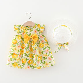 Rochie cu palarie Covini Galben