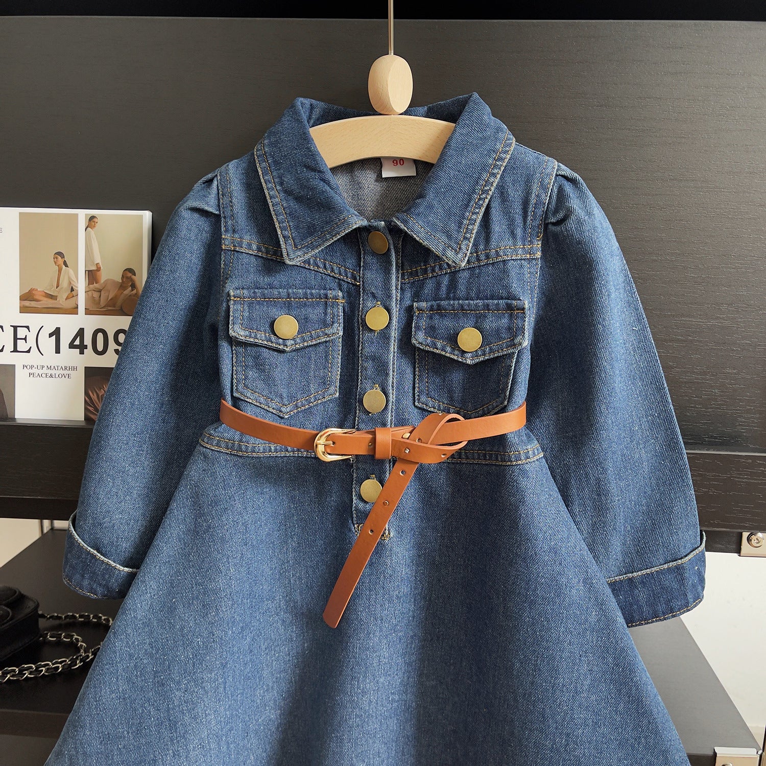 Rochie cu detalii Misamy Albastru