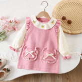 Rochie cu detalii Cleona Roz