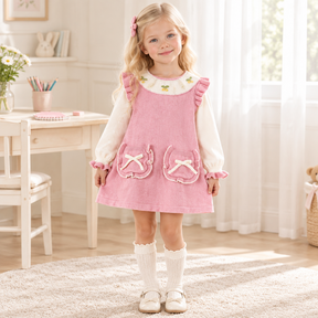 Rochie cu detalii Cleona Roz