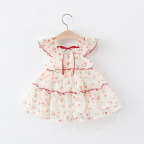 Rochie cu posetuta Belluni Crem