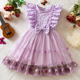 Rochie cu detalii Elyra Mov