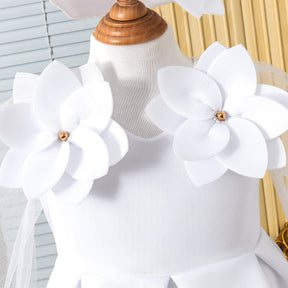 Rochie cu bentita Jocelyn Alb