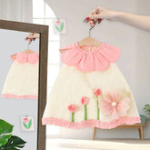 Rochie cu posetuta Kidavo Crem