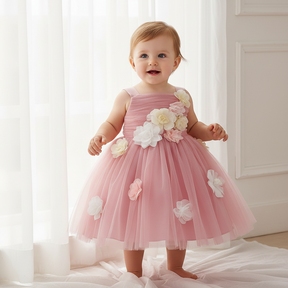 Rochie cu detalii Abana Roz
