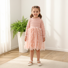 Rochie cu detalii Elusa Roz