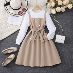 Rochie cu detalii Menyr Crem