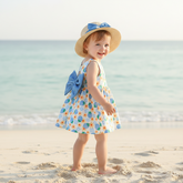 Rochie cu palarie Eviza Albastru