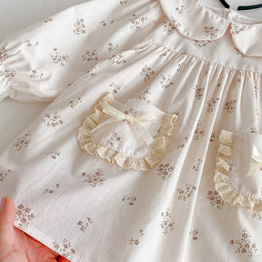 Rochie cu cordeluta Enara Crem