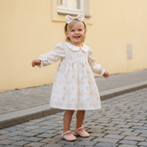 Rochie cu cordeluta Vilna Crem