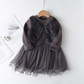 Rochie plusata pe interior Rayna Gri