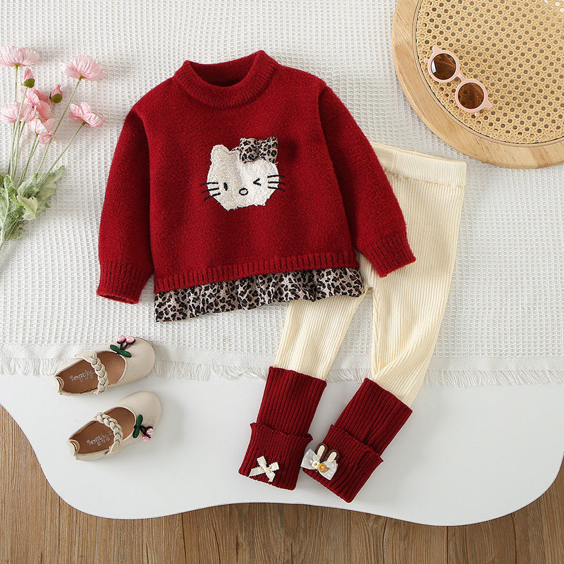Set din doua piese Velor Visiniu