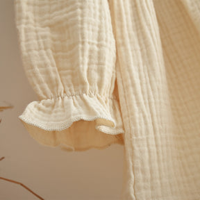 Rochie cu detalii Omara Crem