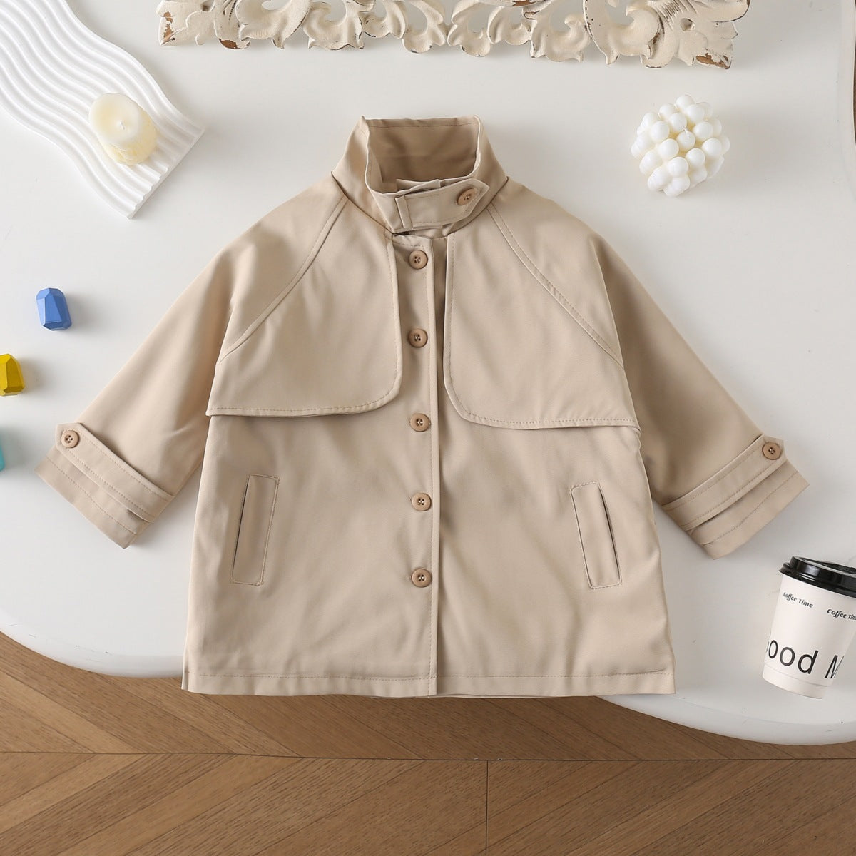 Trench cu detalii Carlona Crem