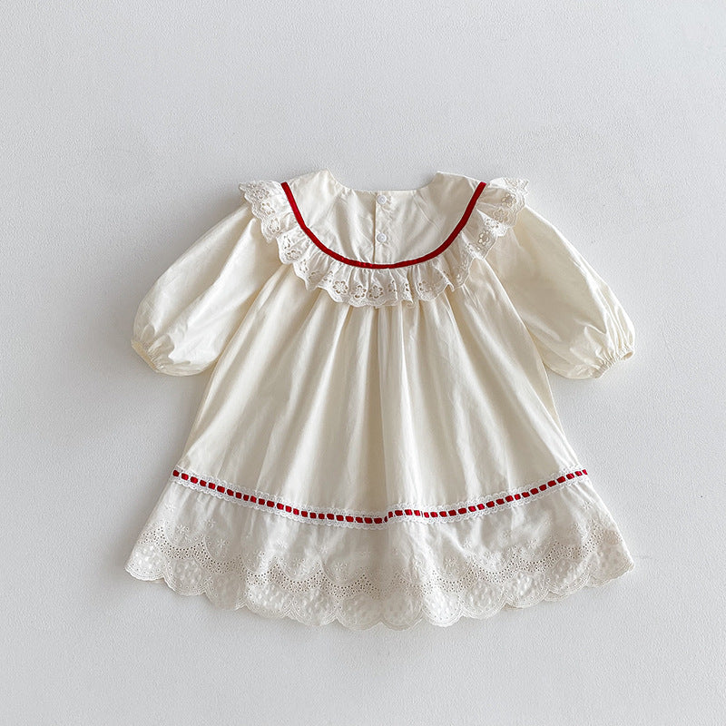 Rochie cu detalii Jaqlin Crem