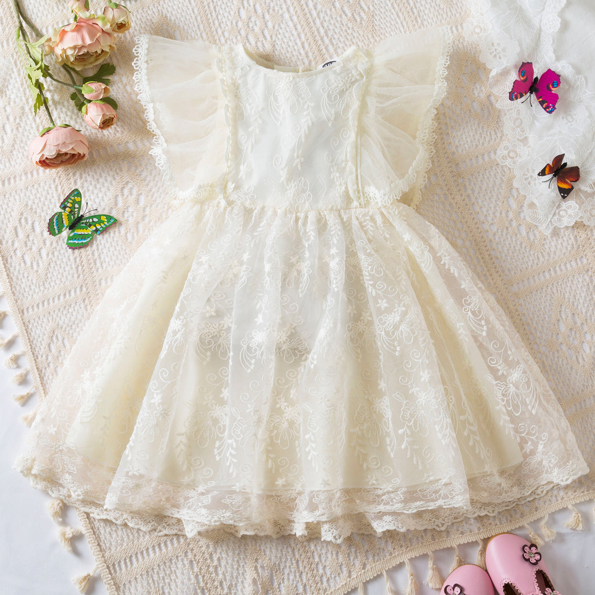 Rochie cu detalii Mercy Crem