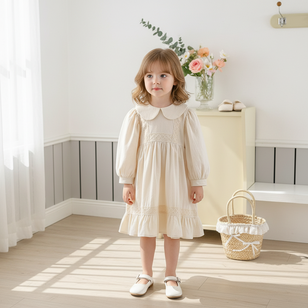 Rochie cu detalii Mia Crem