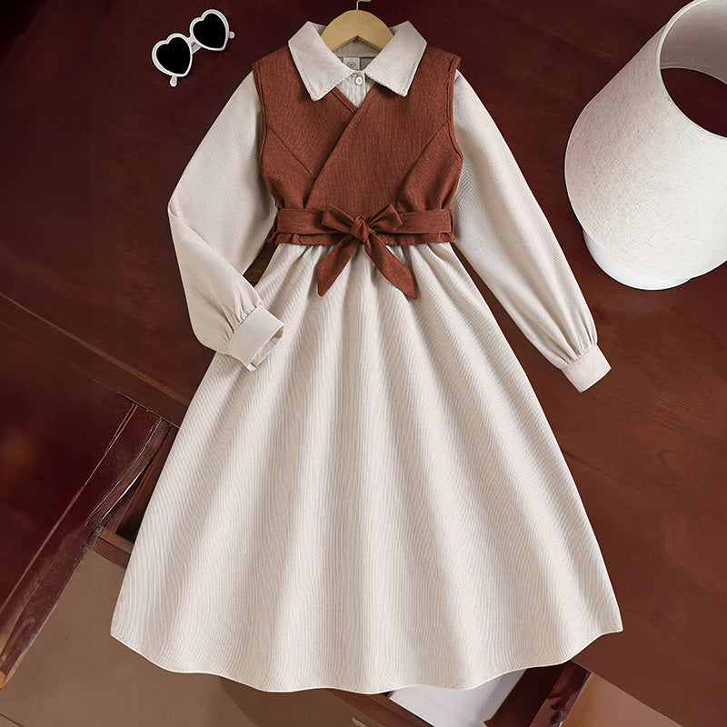 Rochie  cu vesta Edona Crem