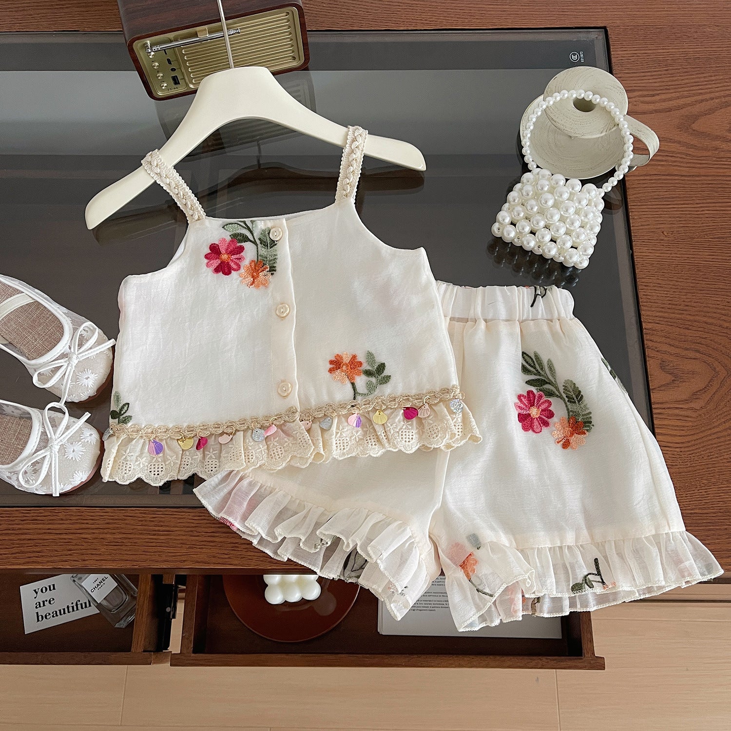 Set din doua piese Zuvia Crem