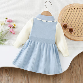 Rochie cu detalii Rasida Albastru