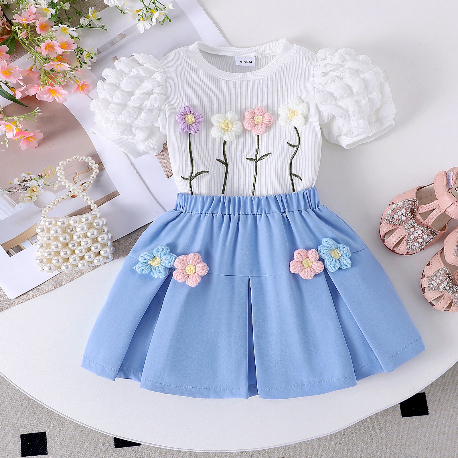 Set din doua piese Cleo Albastru