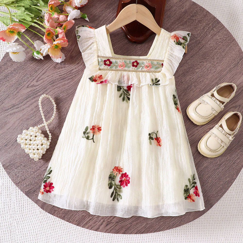 Rochie cu detalii Rodea Crem