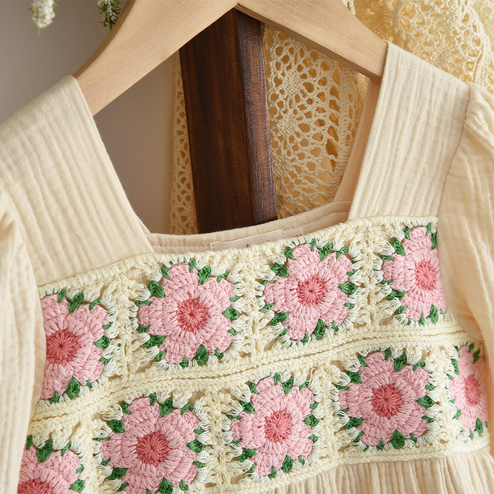 Rochie cu detalii Omara Crem