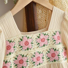 Rochie cu detalii Omara Crem