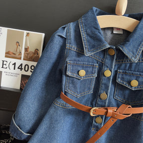 Rochie cu detalii Misamy Albastru