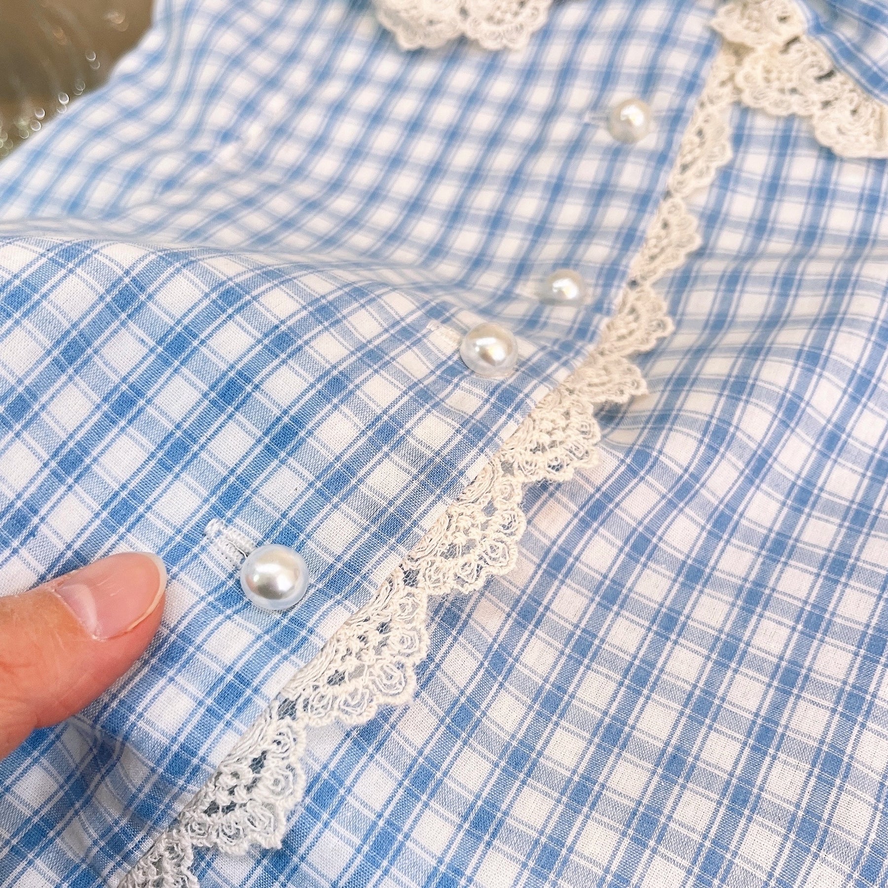 Rochie cu detalii Kaelune Albastru