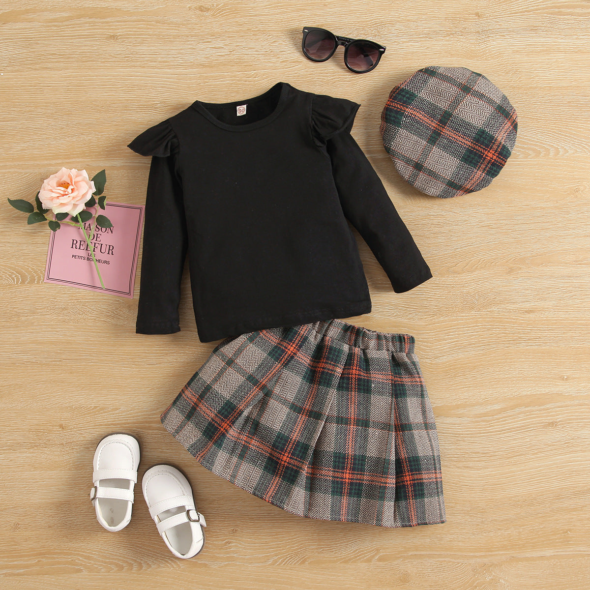 Set din trei piese Remra Negru