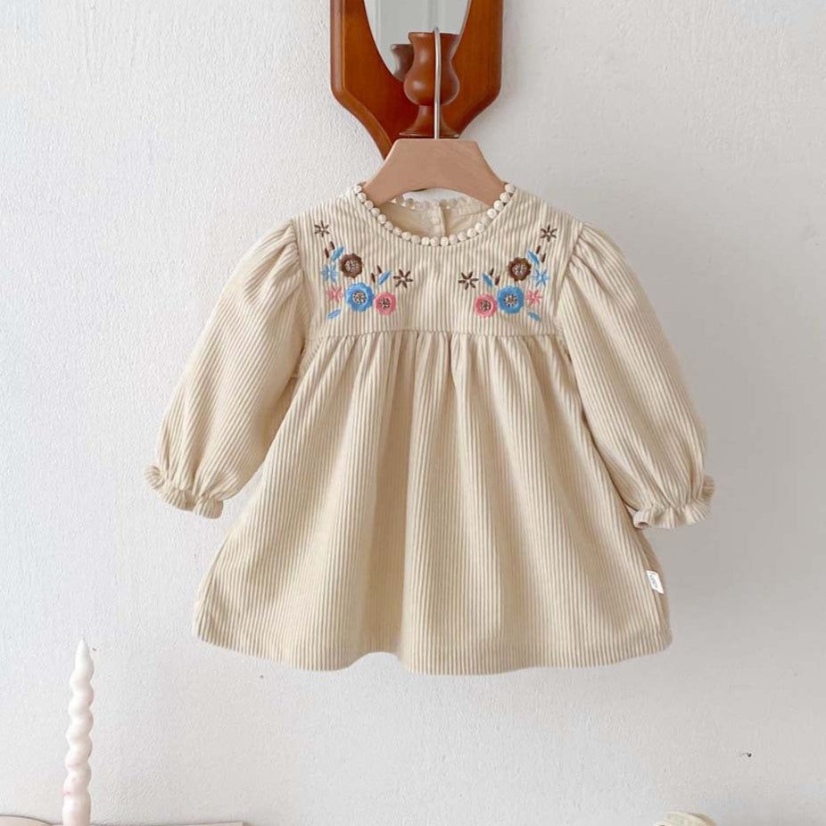 Rochie  cu detalii Everdy Crem