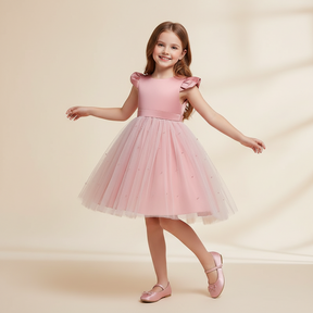 Rochie cu detalii Abina Roz