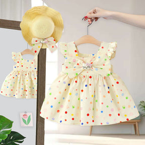 Rochie cu palarie Zorini Crem