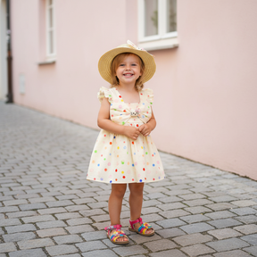 Rochie cu palarie Zorini Crem