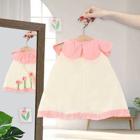 Rochie cu posetuta Kidavo Crem