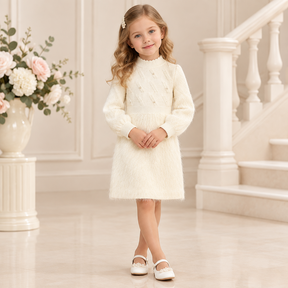 Rochie cu detalii Idara Crem