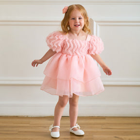 Rochie cu detalii Samela Roz