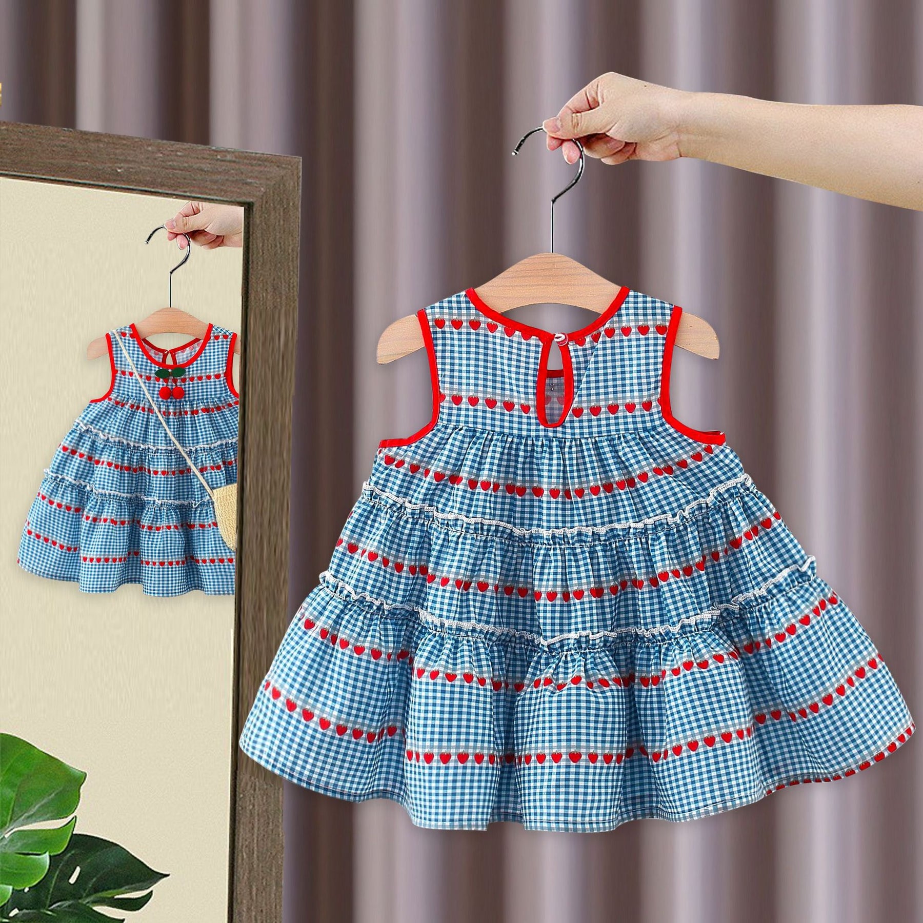 Rochie cu posetuta Nuvino Albastru
